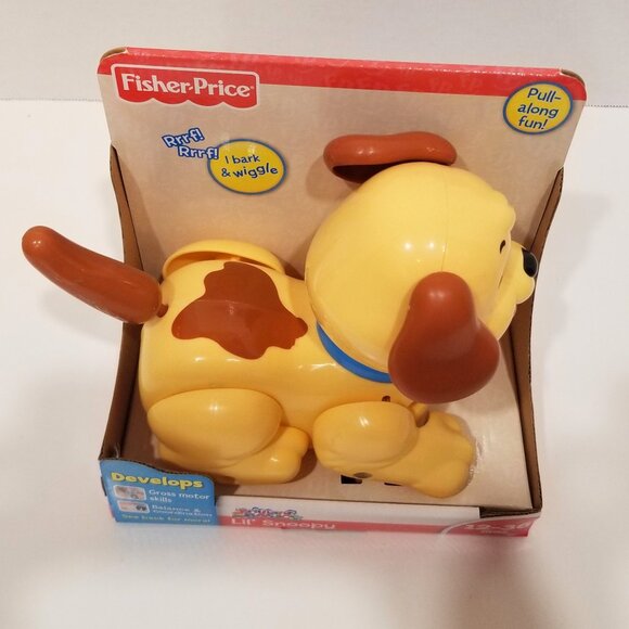 Fisher-Price Brilliant Basic Lil' Snoopy Pull Along Toy, NIB - Picture 6 of 11